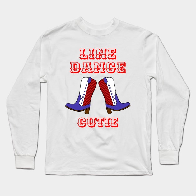 LINE Dance Cutie Long Sleeve T-Shirt by SartorisArt1